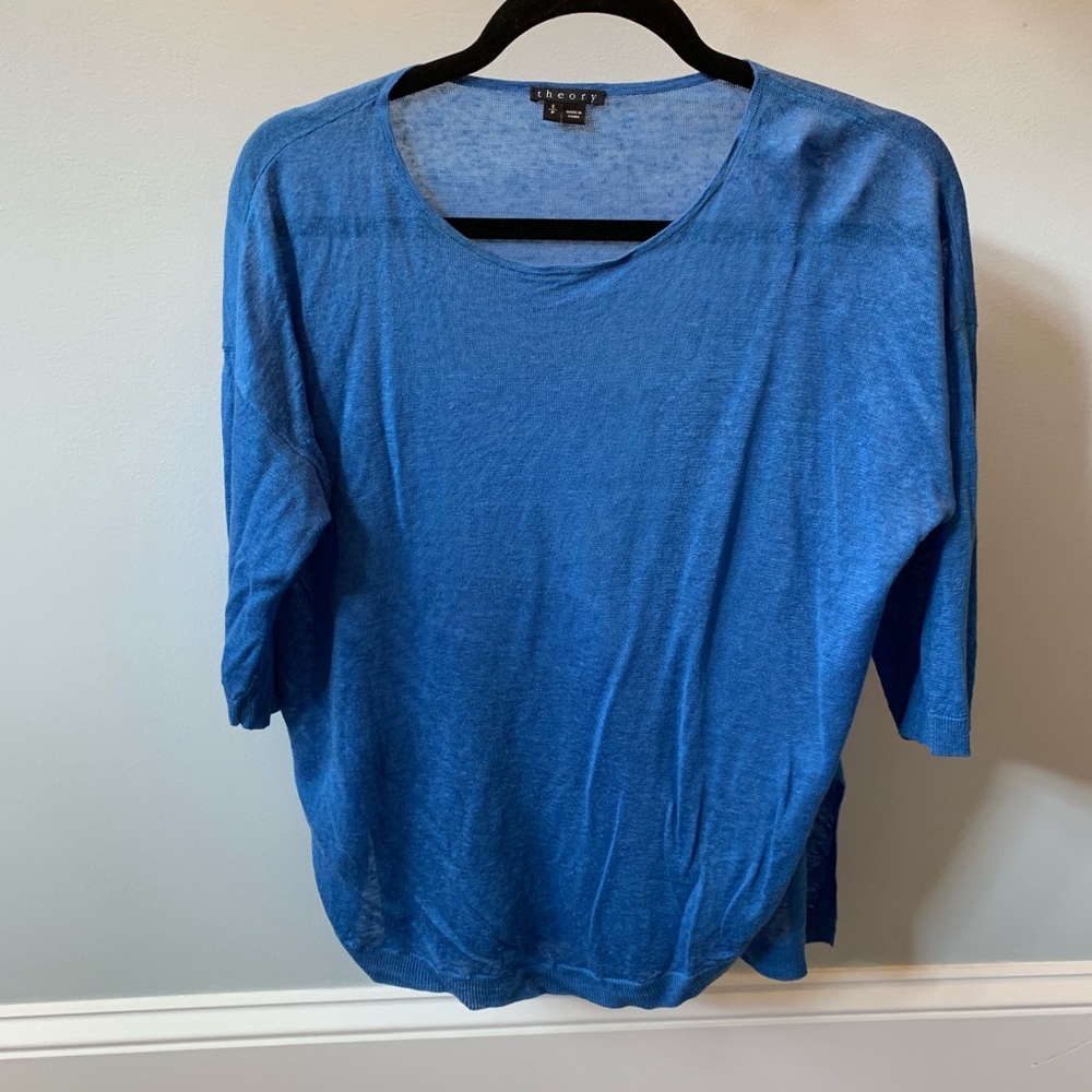 3/$23 Bundle: Theory Royal Blue Soft Shirt